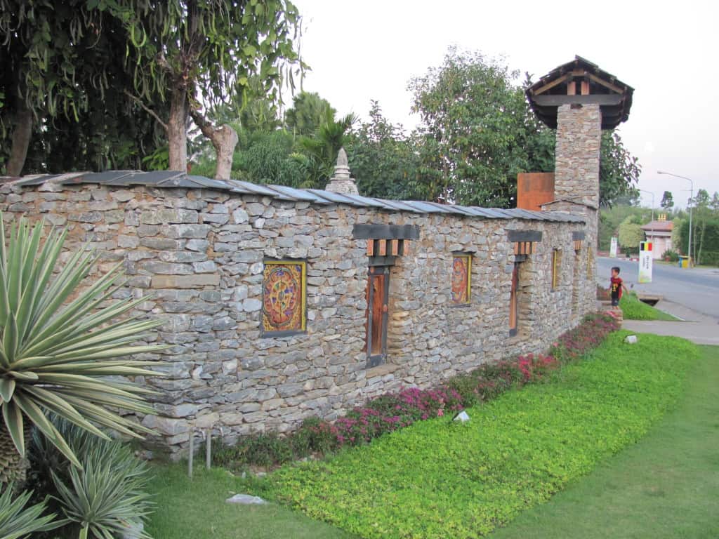 This is the garden from the Kingdom Of Bhutan and it was such a contrast to the ultra contemporary feel of the garden from Belgium.