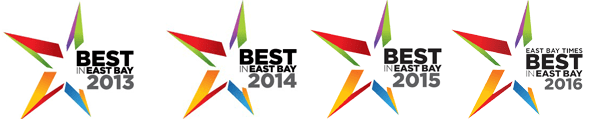 Voted Best in the East Bay 2013 2014 2015 2016